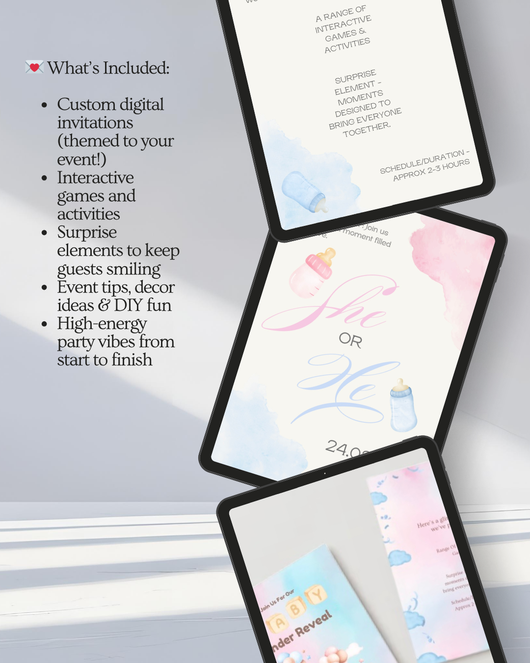 Baby Gender Reveal Package's